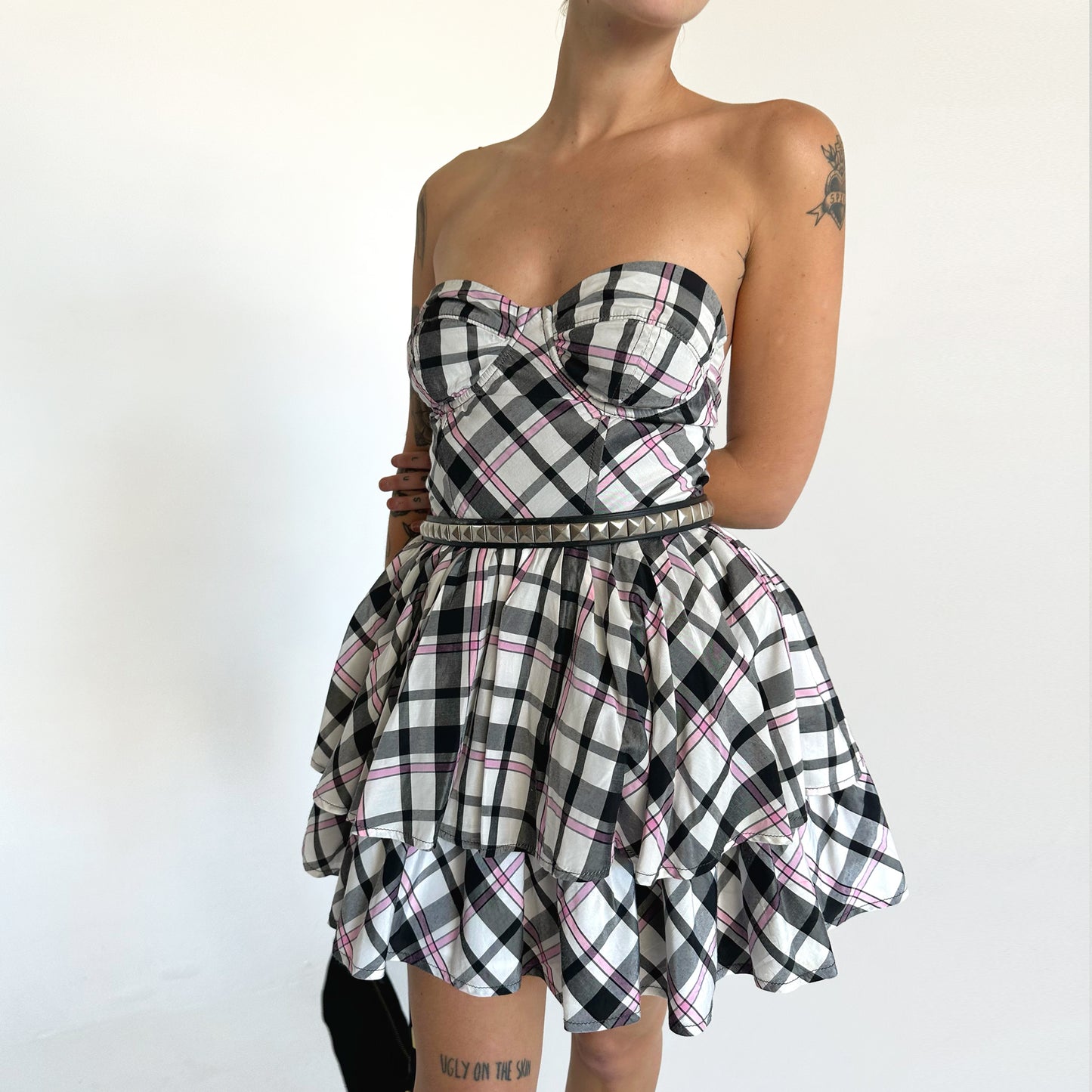 Punk Princess Plaid Miss Sixty Mini Dress