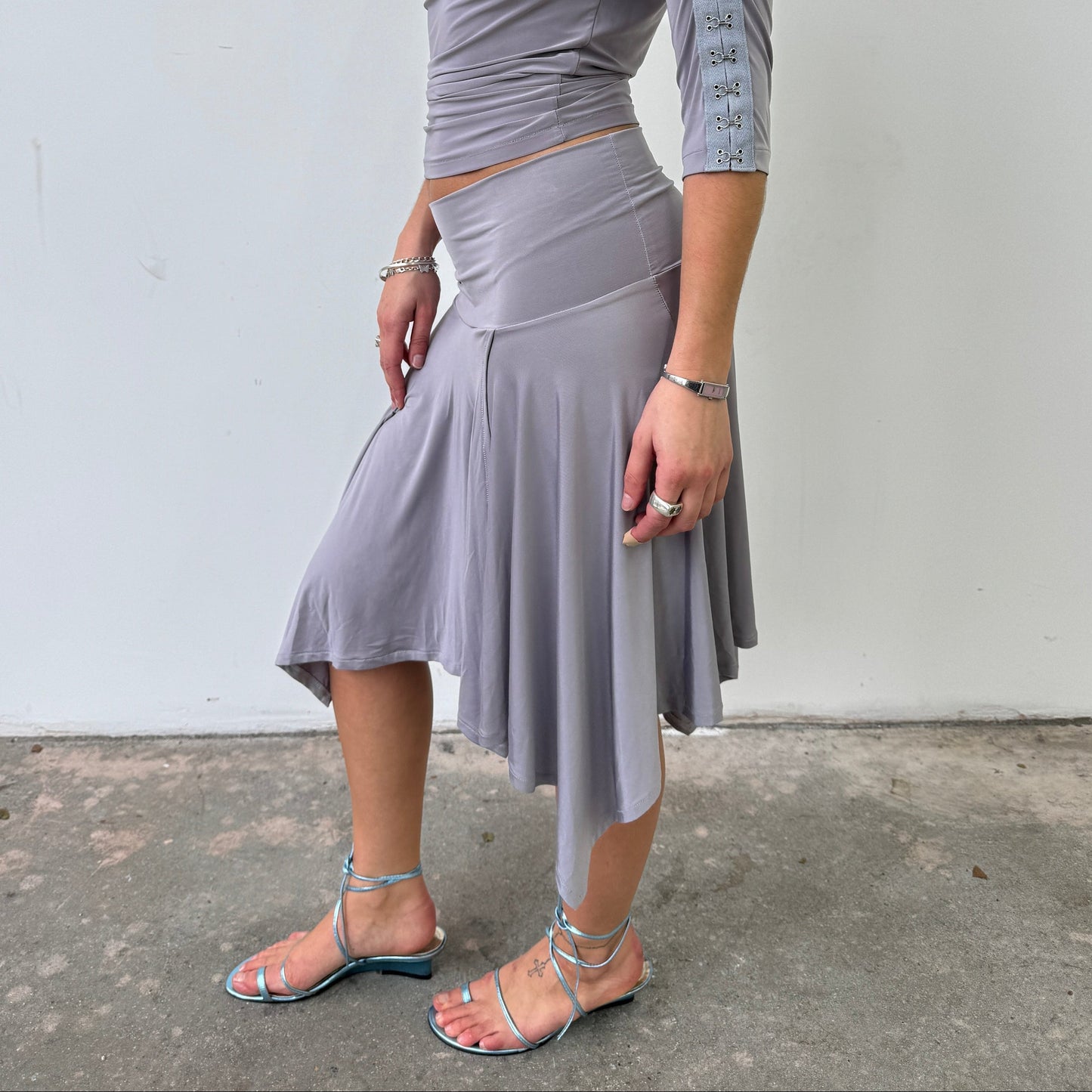 Slinky Skirt - Cloud