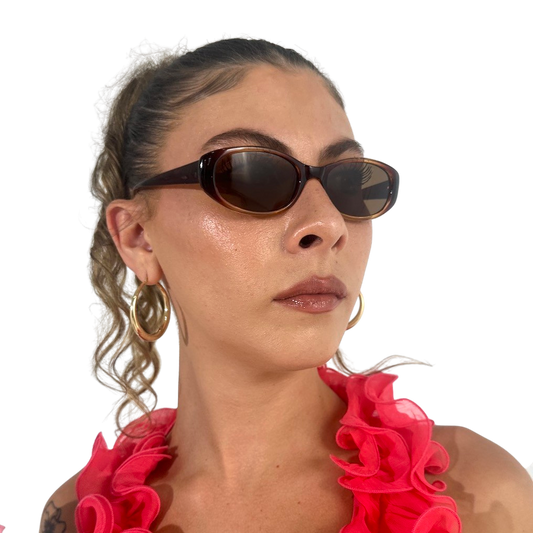 Brown Gradient 90s Classic Sunglasses