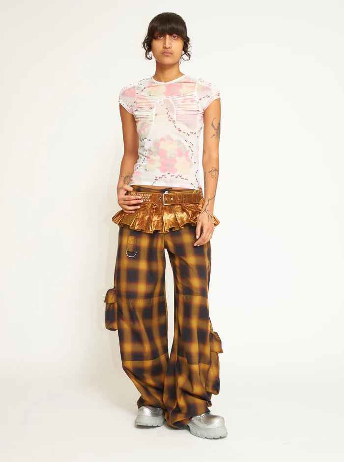 Bark Star Pleated Skirt Belt