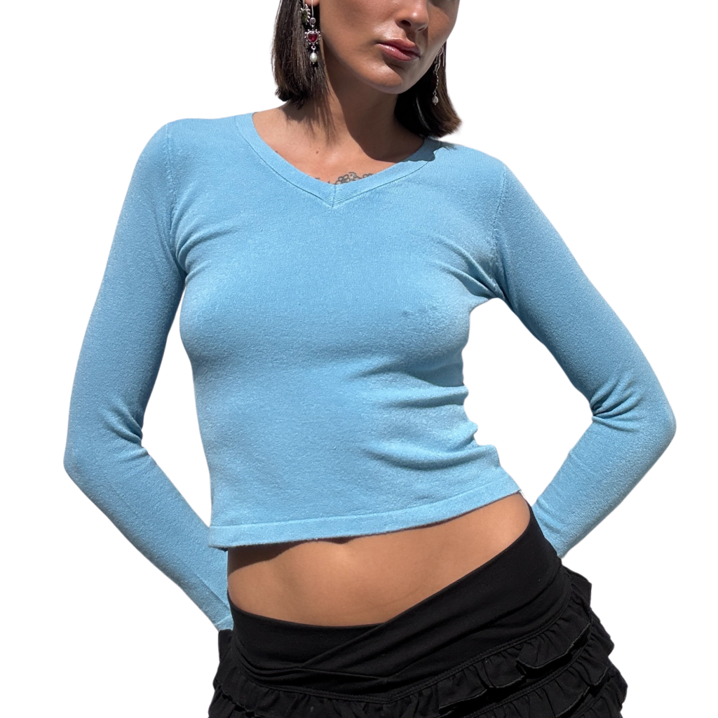 Blue Knit Longsleeve