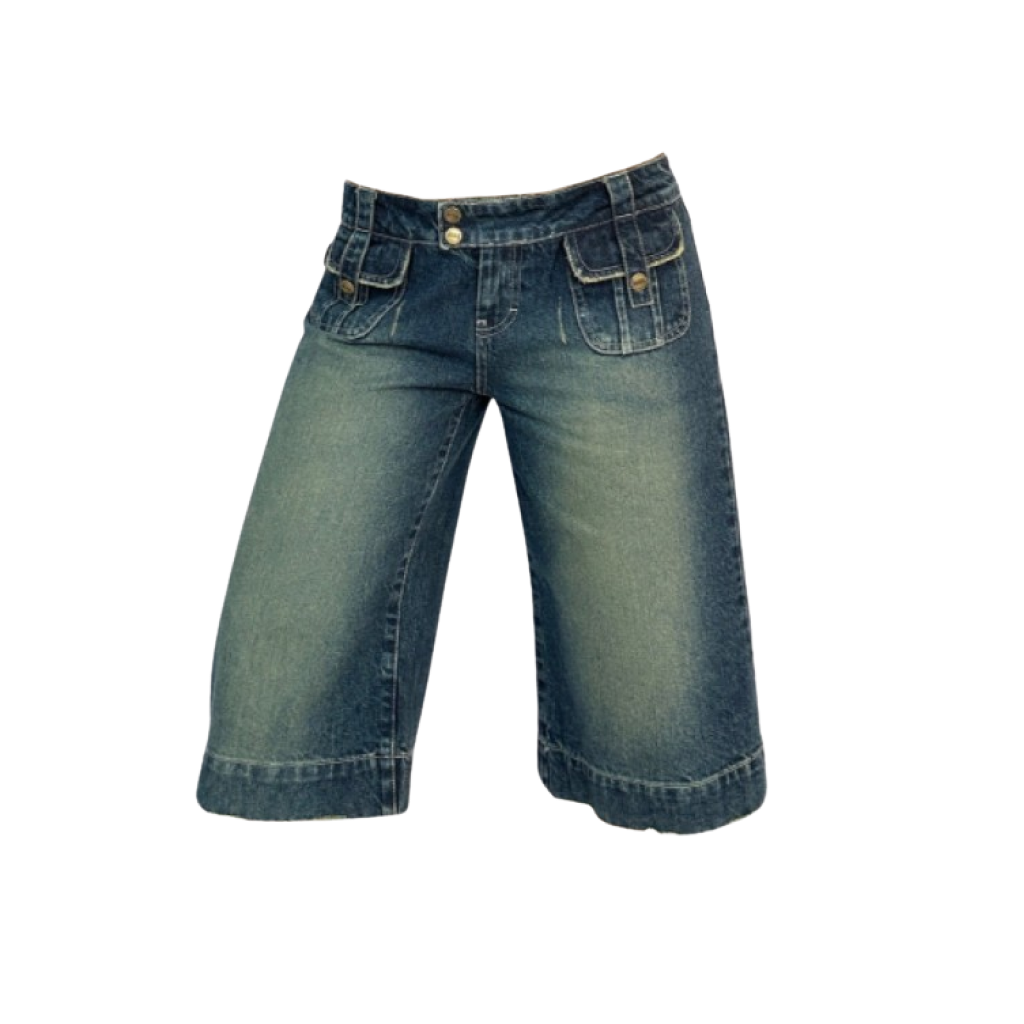 Dark Denim Long Jorts