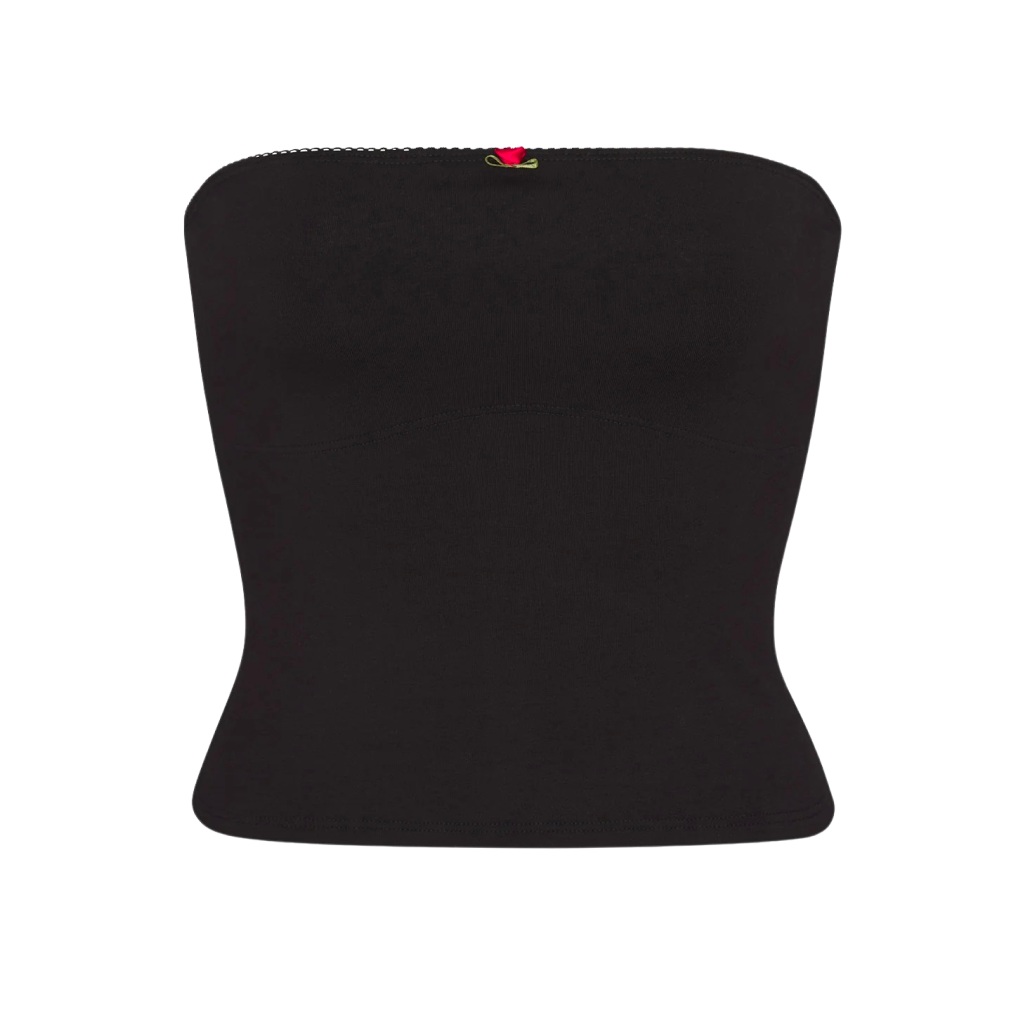 Lined Contour Tube Top - Onyx