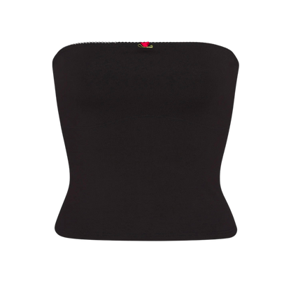 Lined Contour Tube Top - Onyx