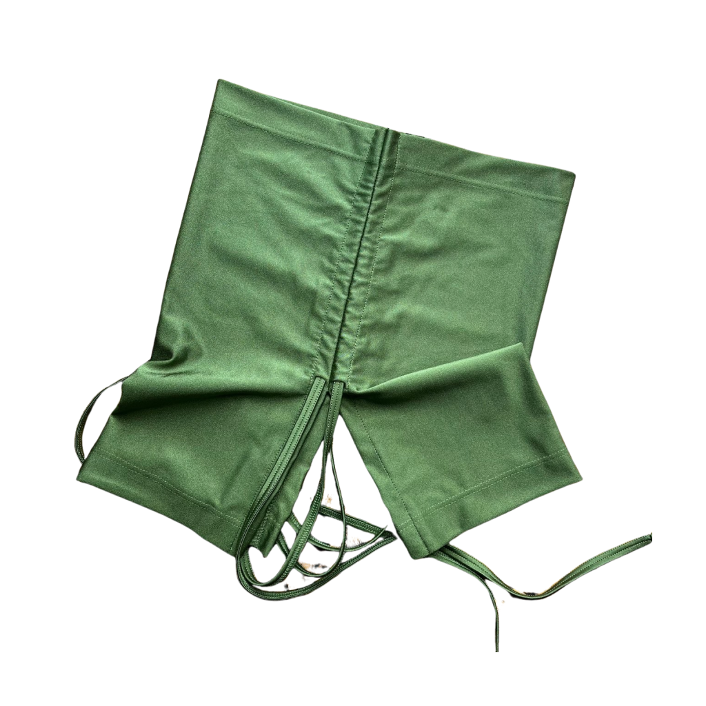 Ruched Crop Boobtube - Khaki