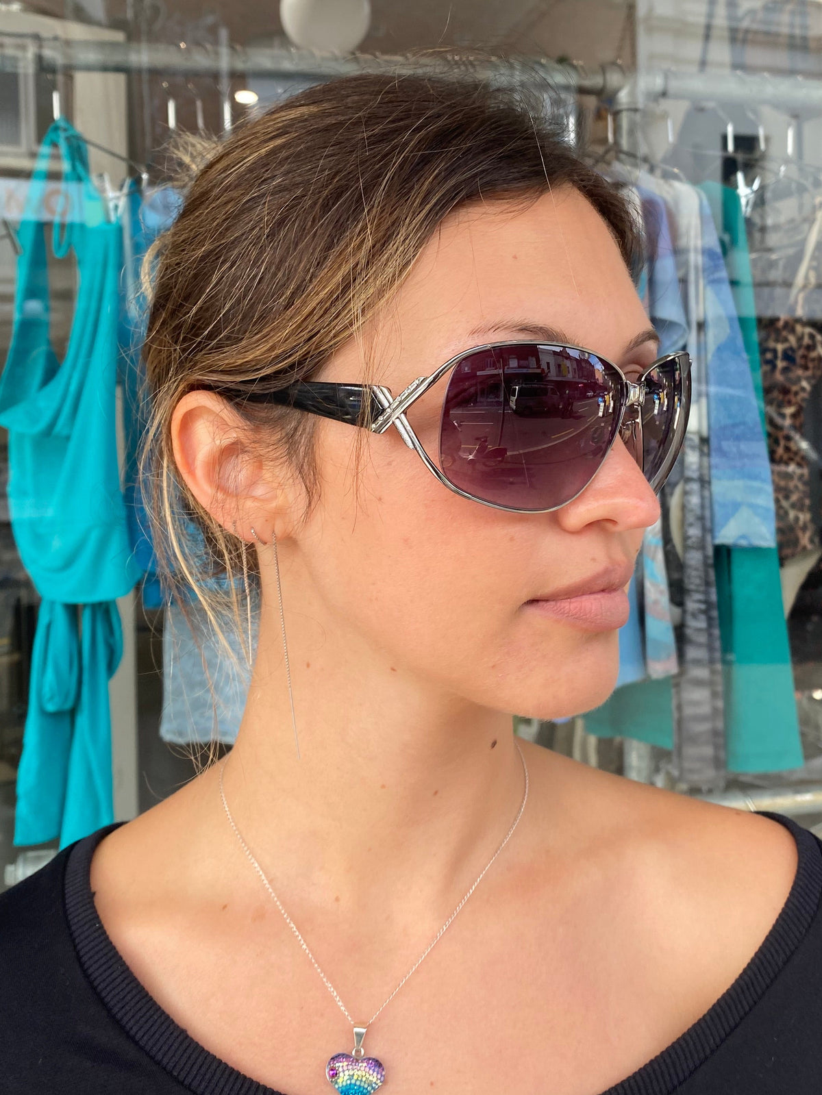 Deadstock Silver Frame Diva Sunglasses