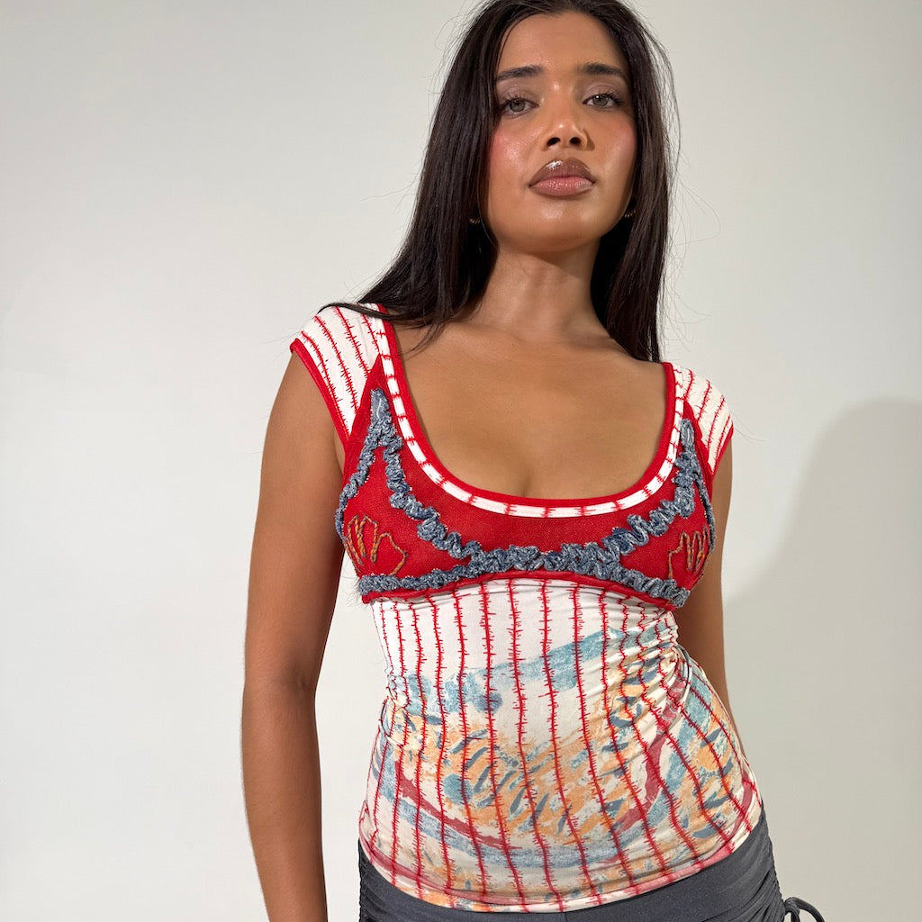 Legatte jeans Mesh Tee