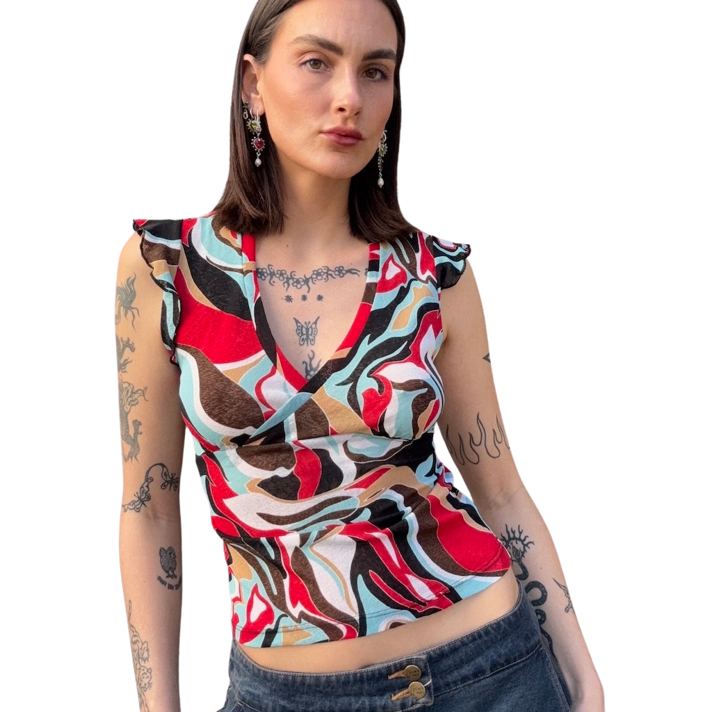 Mod Colourful 2000s Tee