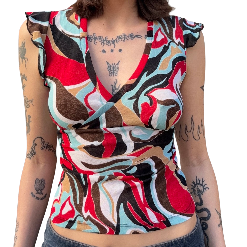 Mod Colourful 2000s Tee