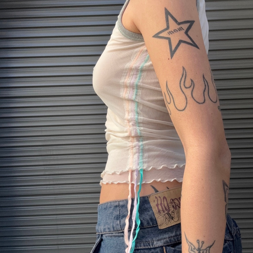 Logo 2000s Mesh Tank