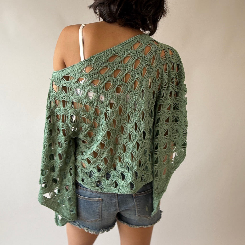 Chunky Bat Wing Knit Top