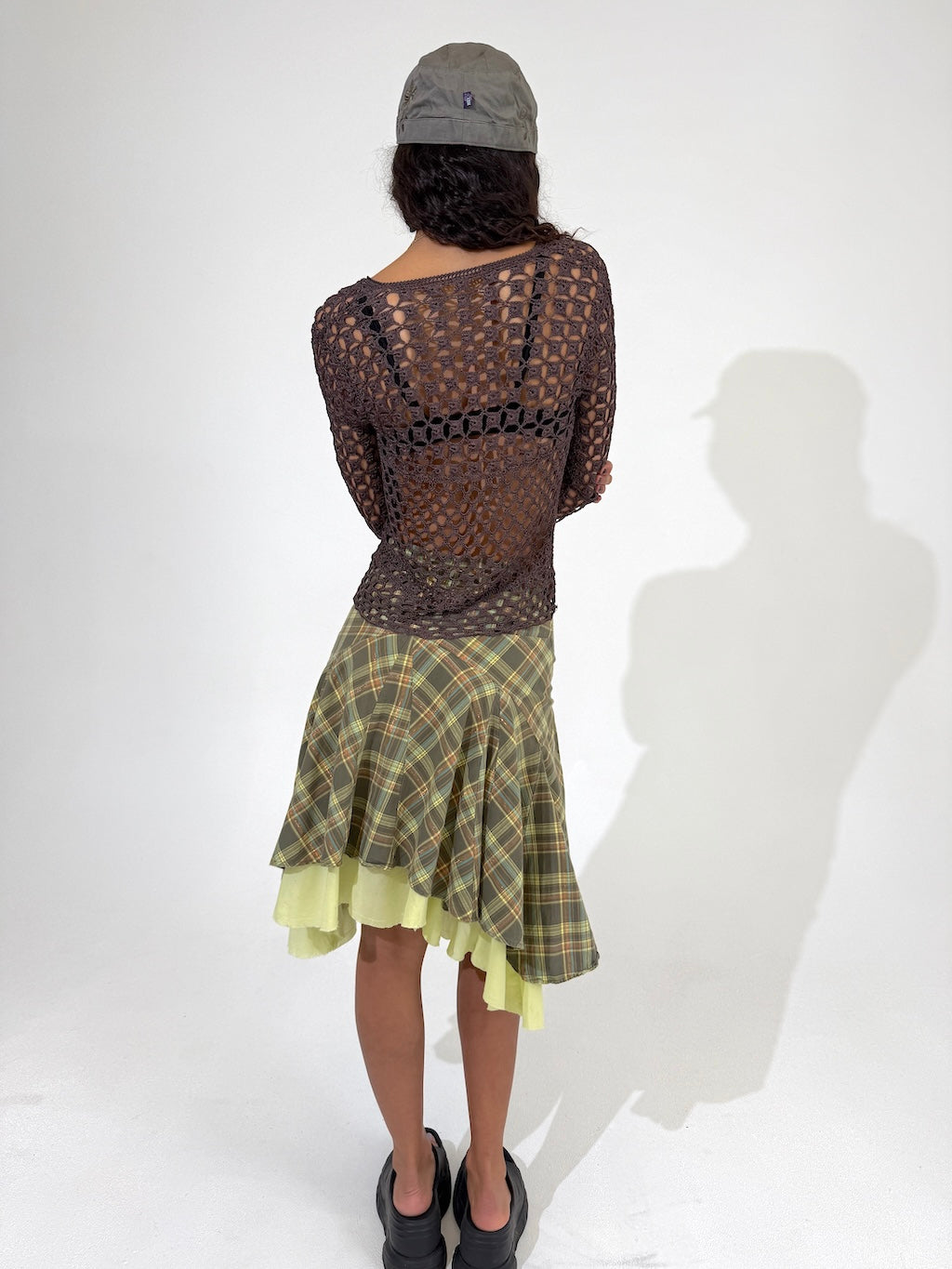 Plaid Layered Pixie Skirt