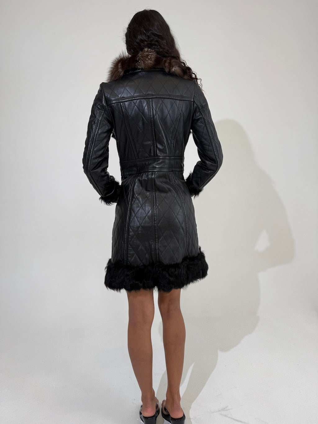 Morgan De Toi Fur Leather Jacket