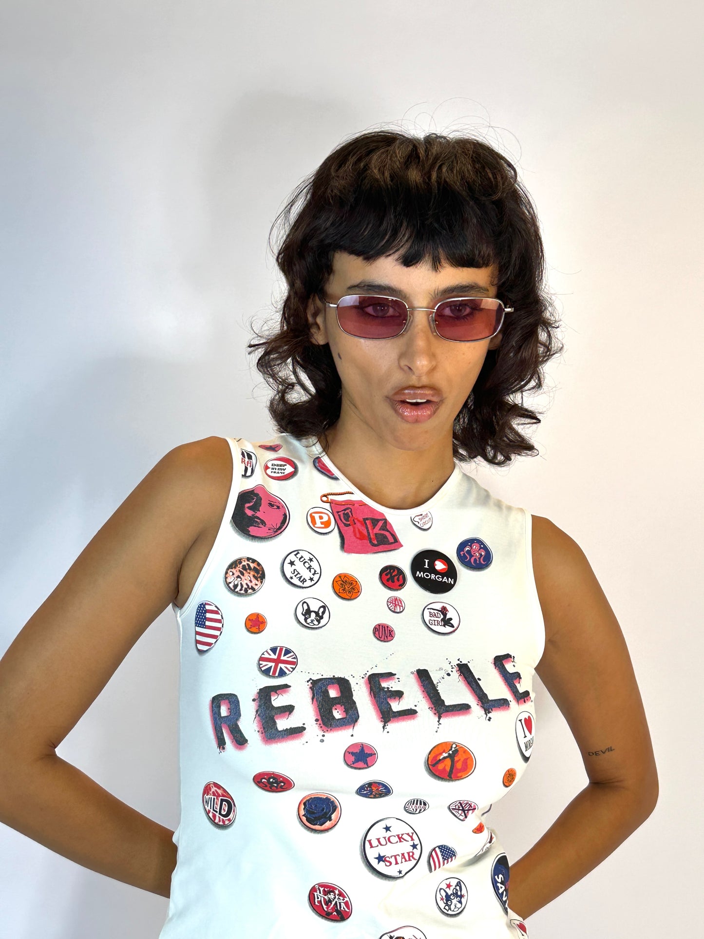 90's Pink Lense Sunglasses