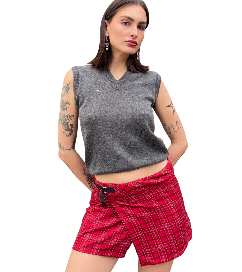 Tartan Aline Mini Skirt