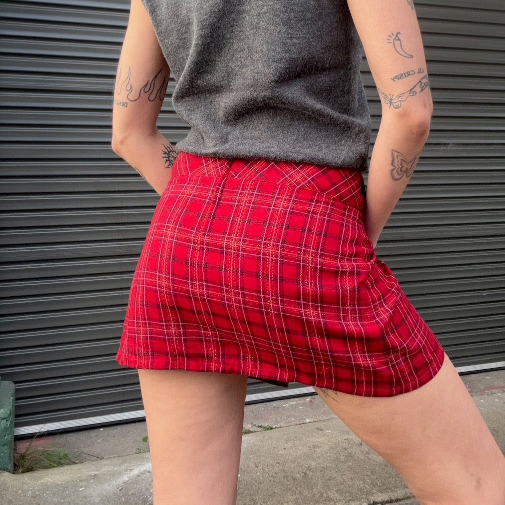 Tartan Aline Mini Skirt