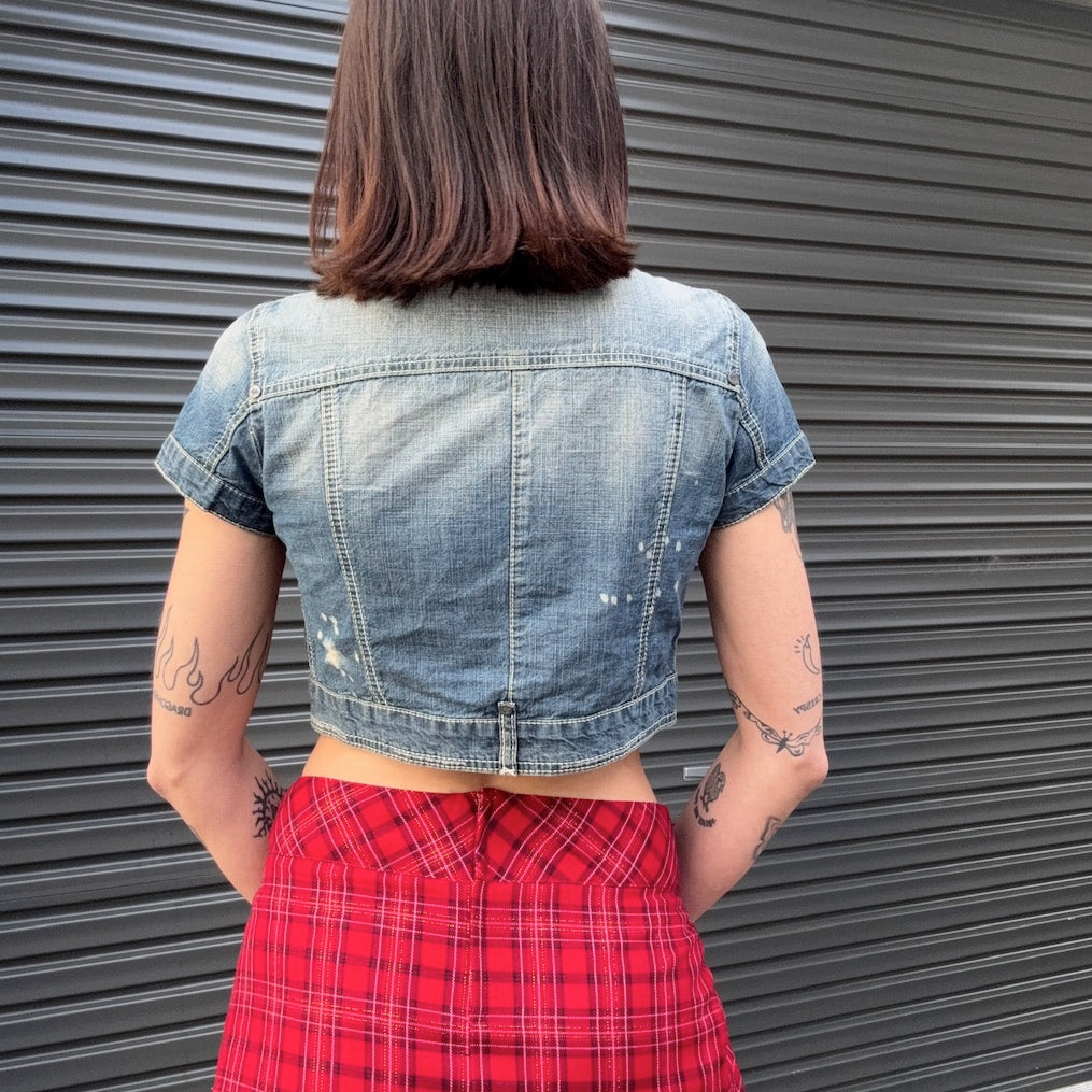 Denim Cap Sleeve Bolero