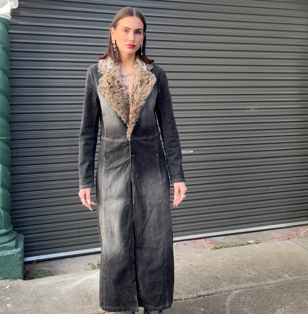 Full Length Denim Coat