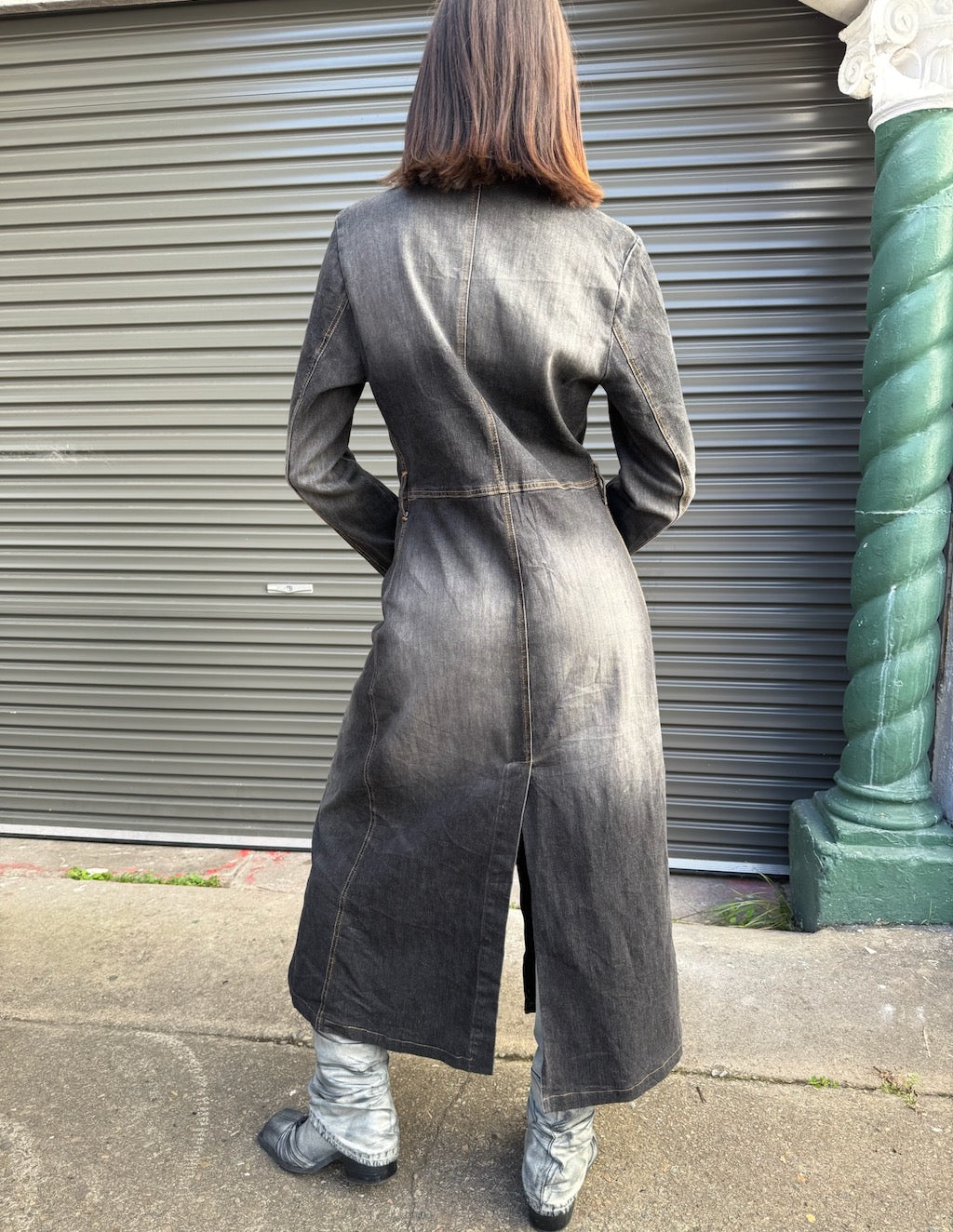 Full Length Denim Coat