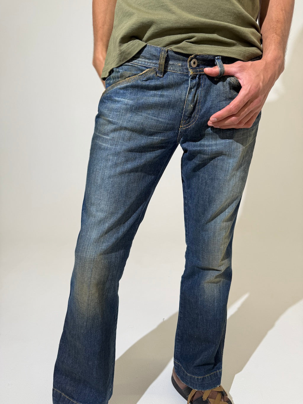 2000s Diesel Bootleg Dirty Wash Jeans