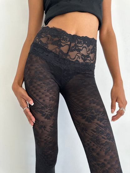 Black Lace Tights