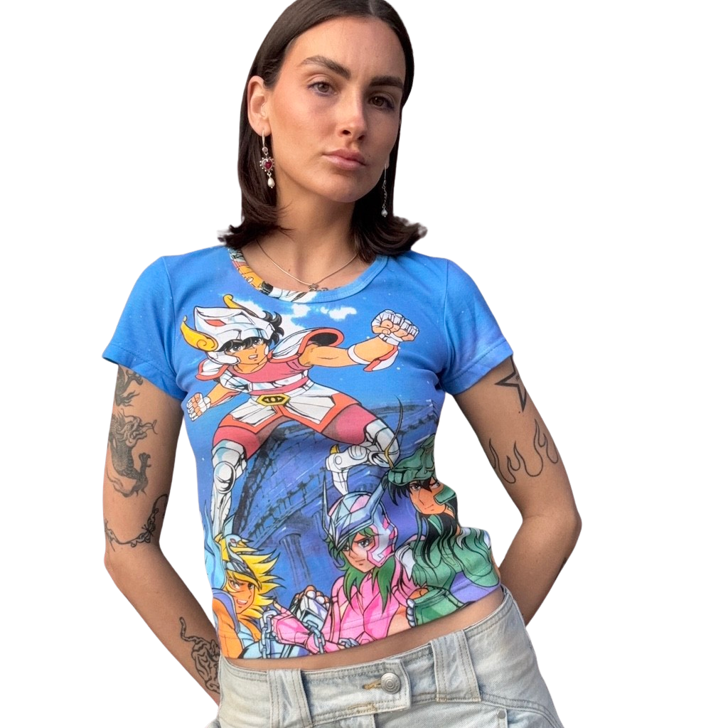 Colourful 90s Anime POP Tee