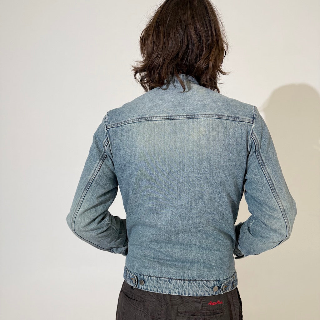 French Connection FCUK Denim Moto Jacket