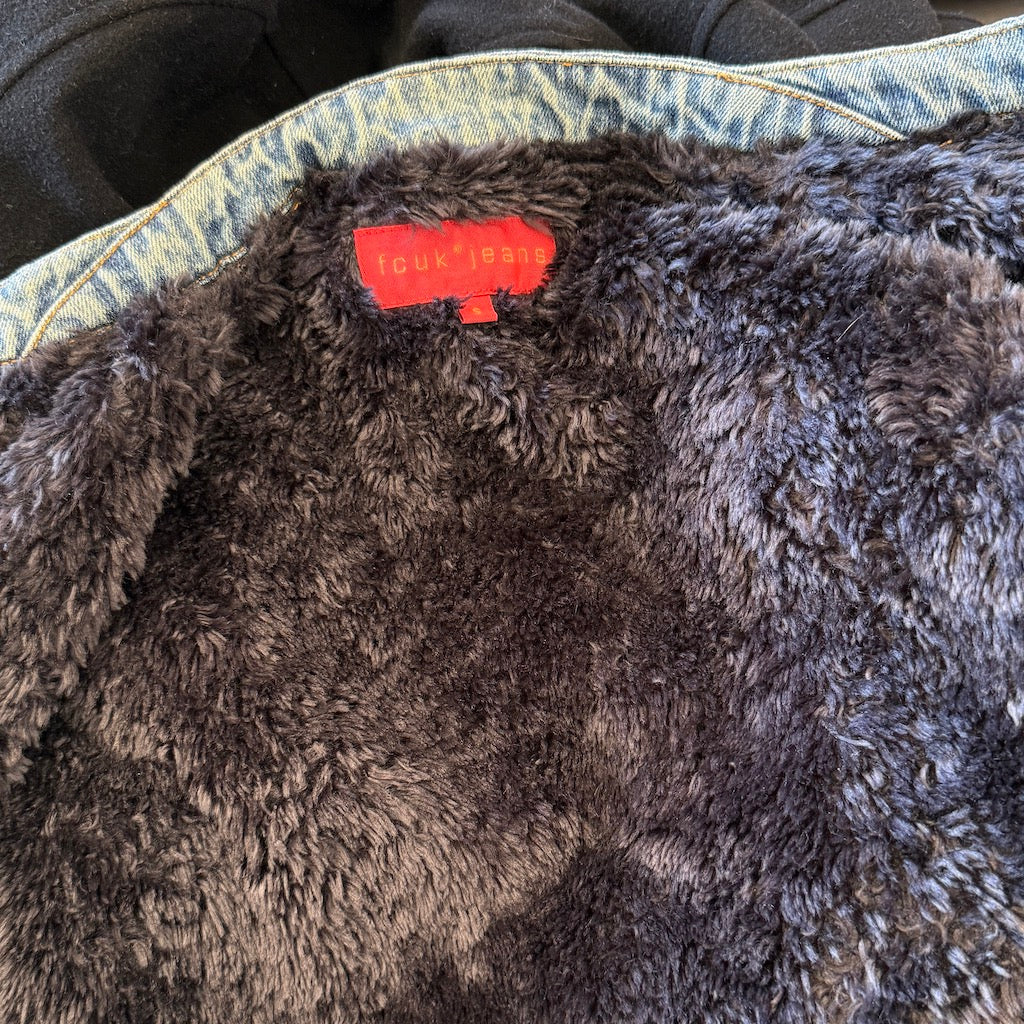 French Connection FCUK Denim Moto Jacket