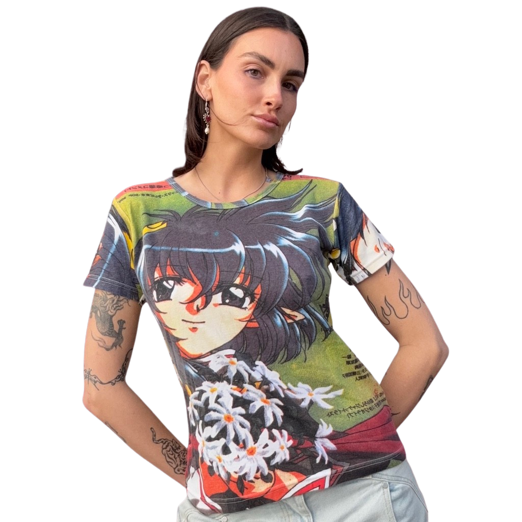 90s Anime Daisy Tee