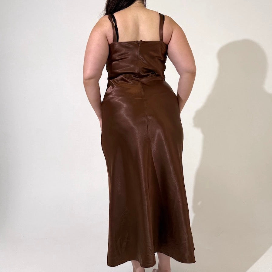 Bronze 90s Formal Dress