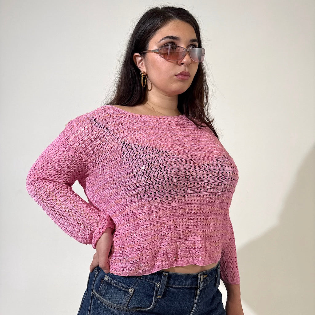 Pink Knitted Sweater