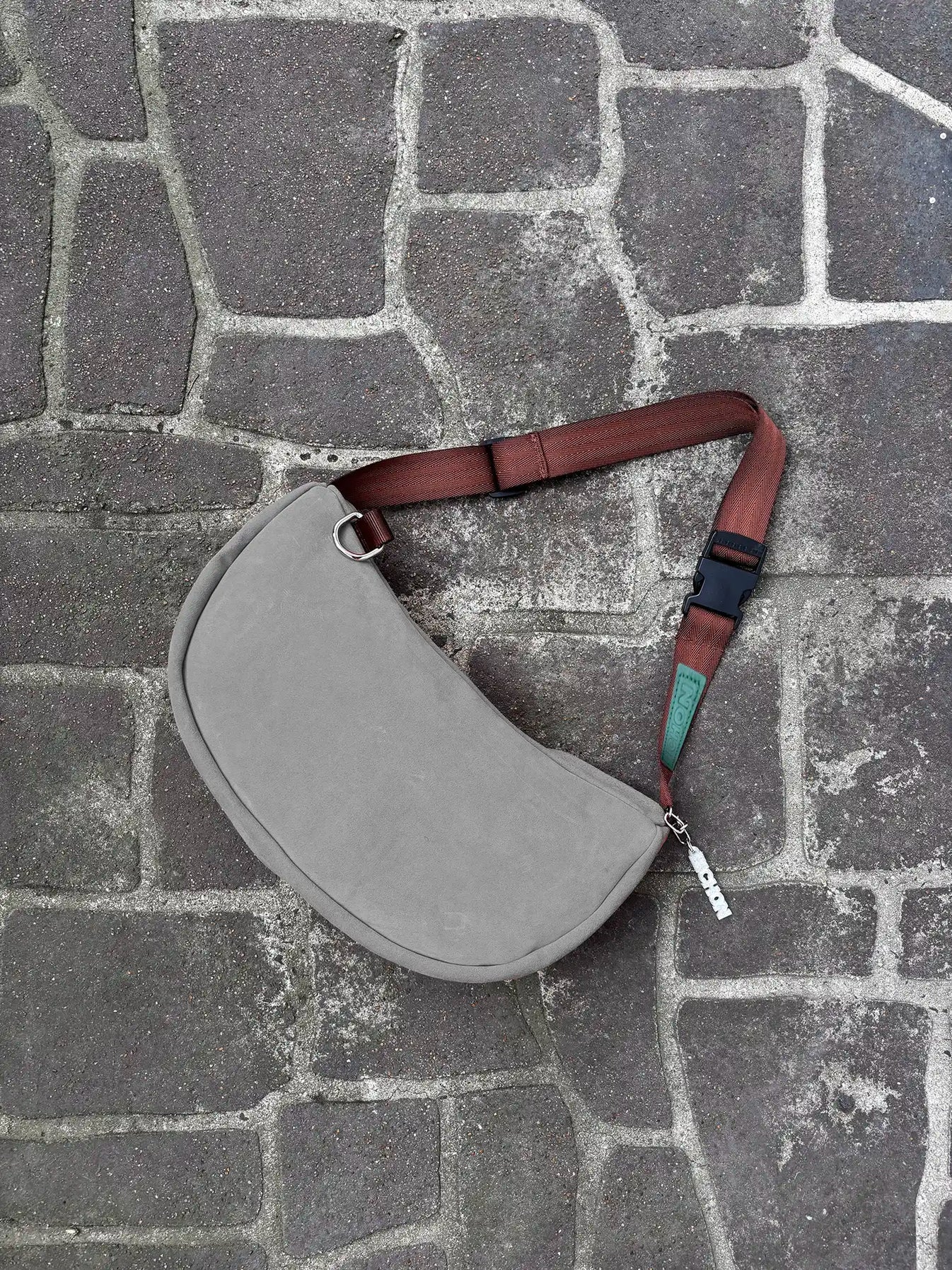 Everyday Suede Slouch Bag - Grey