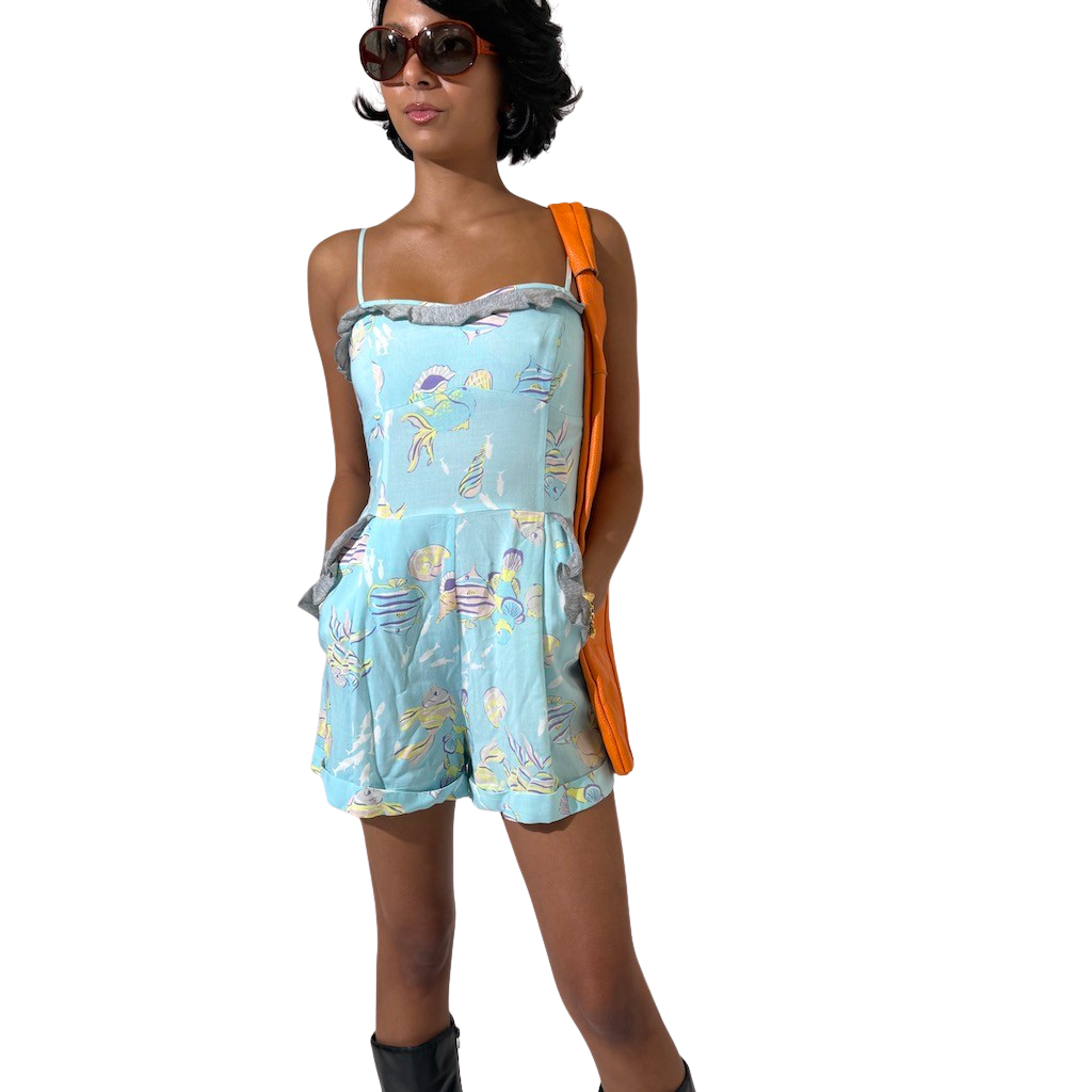 2010 Y2K Underwater Playsuit