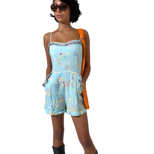 2010 Y2K Underwater Playsuit