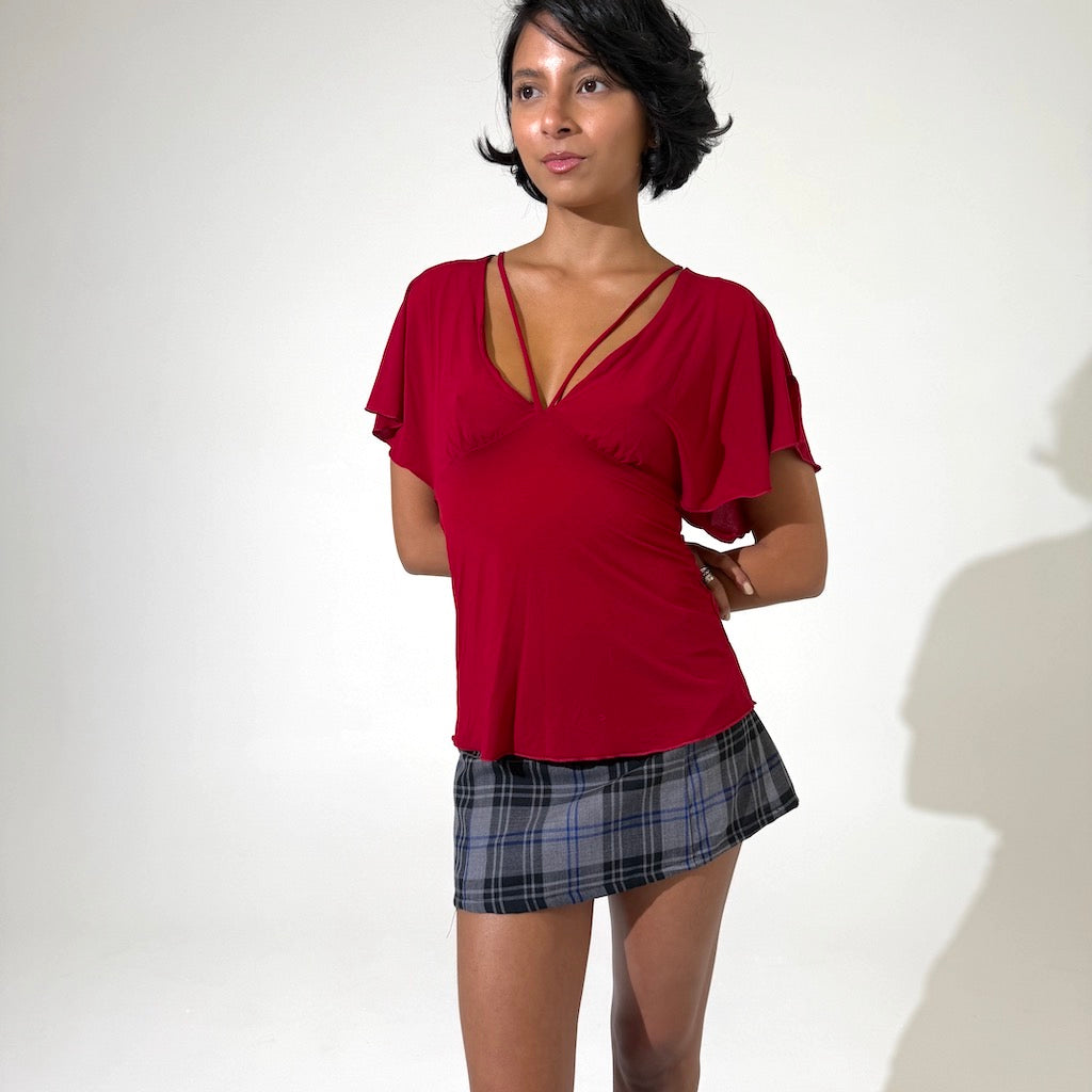 Sexy Deep Vee Top