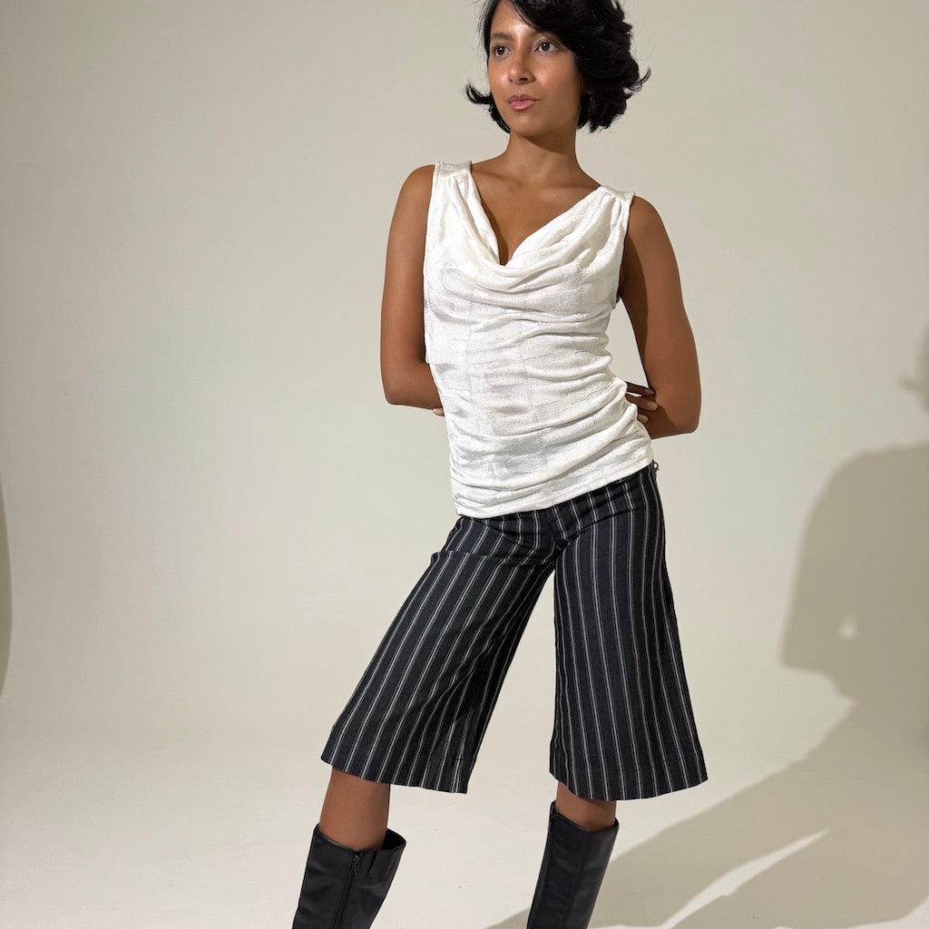 Pin Stripe Skater Jorts