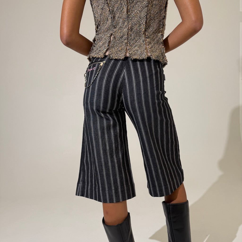 Pin Stripe Skater Jorts