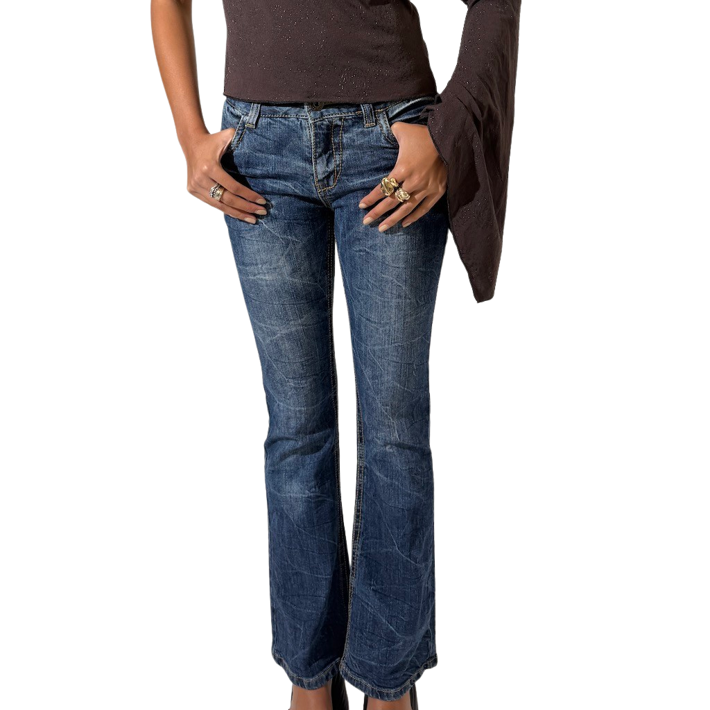 Dark Denim Rise Jeans
