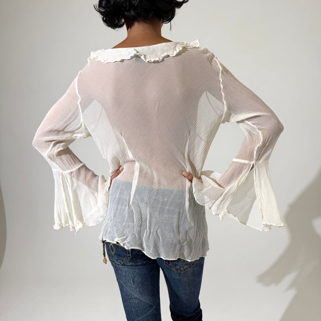 Sheer Pirate Ruffle Shirt