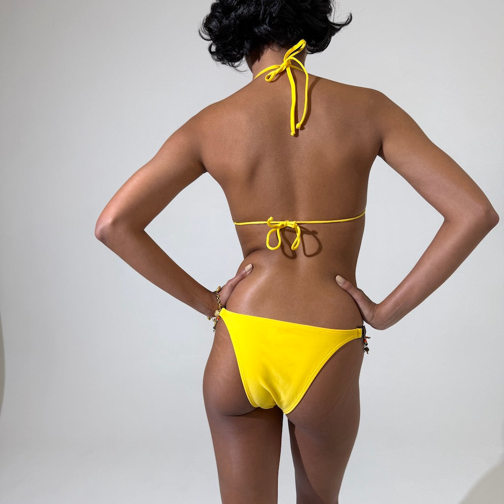Golden Yellow Brazilian Bikini Set