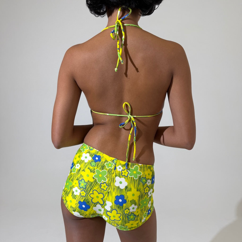 Flower Power Deadstock Bikini Shorts