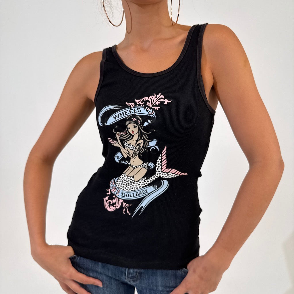 Wheels And Doll Baby Mermaid Tank