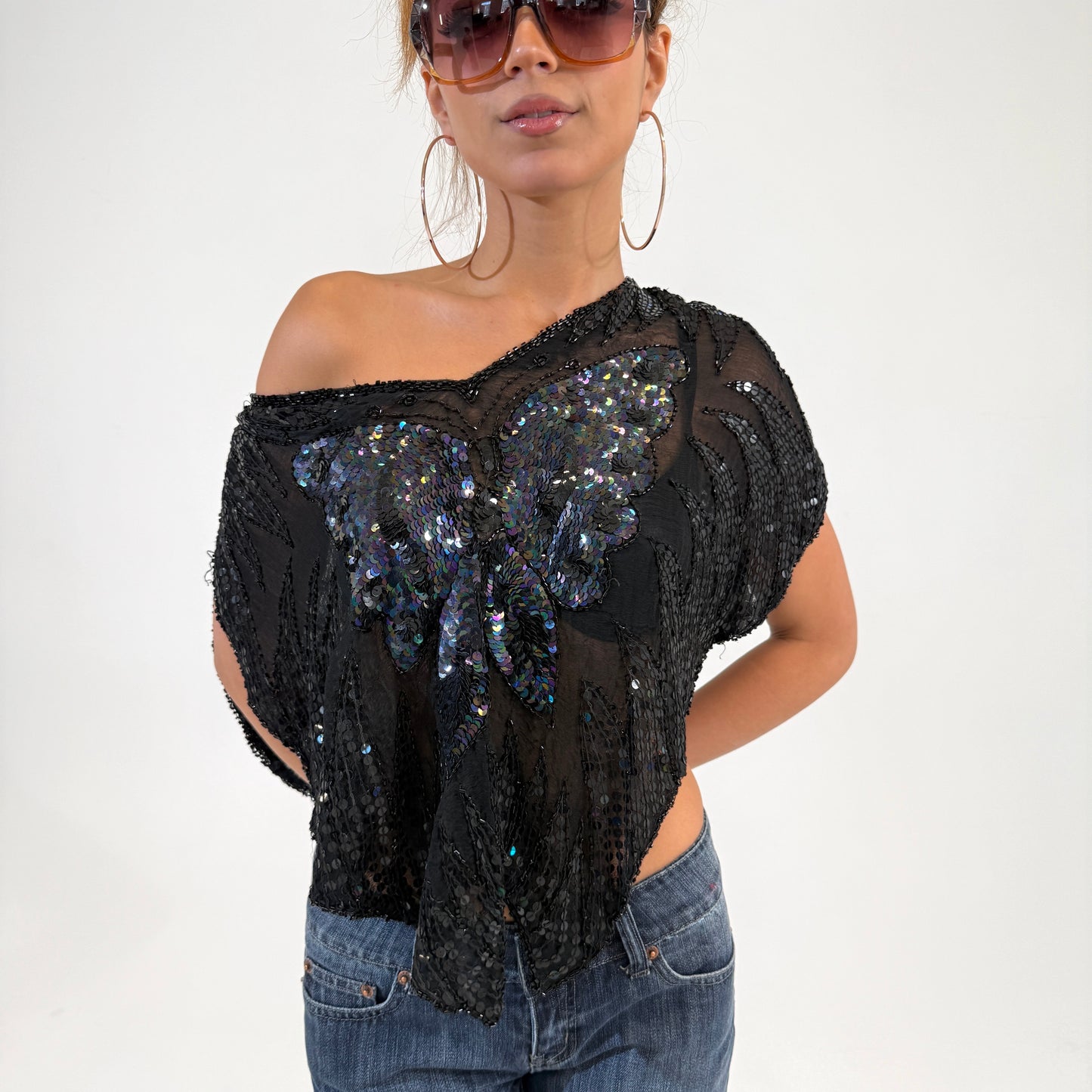 Glastonbury Butterfly Sequin Tee