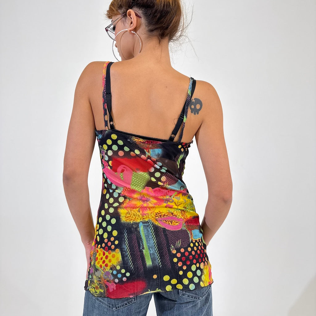Techni Colour Pop Mesh Singlet