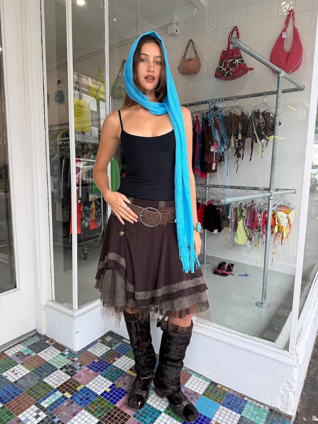Aqua Blue Scarf