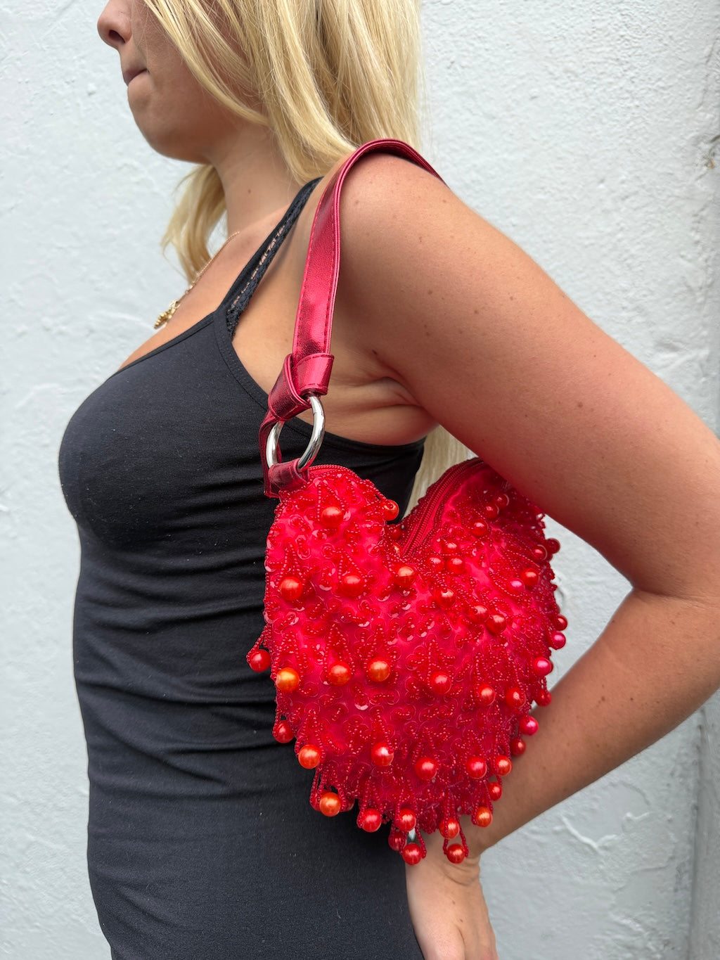 Valentina Sequin Heart Bag