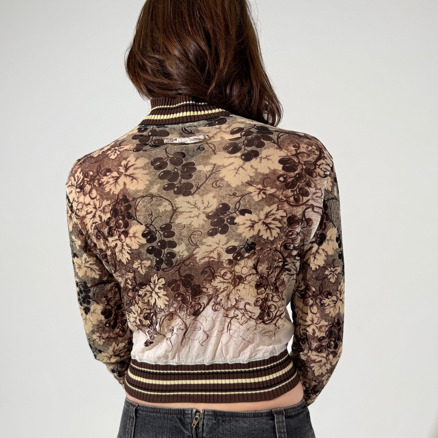 Jean Paul Gaultier Mesh Bomber Zip Up