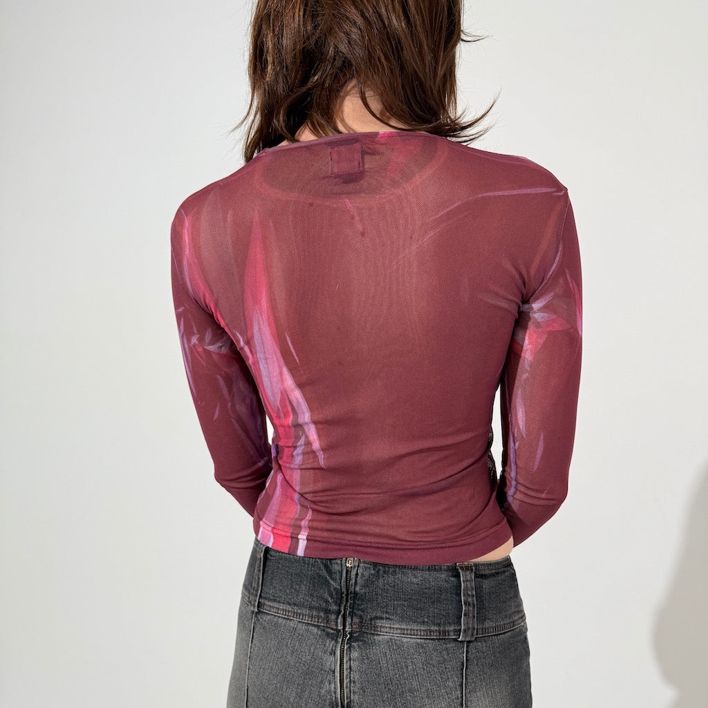 Miss Sixty Berry Sheer Top