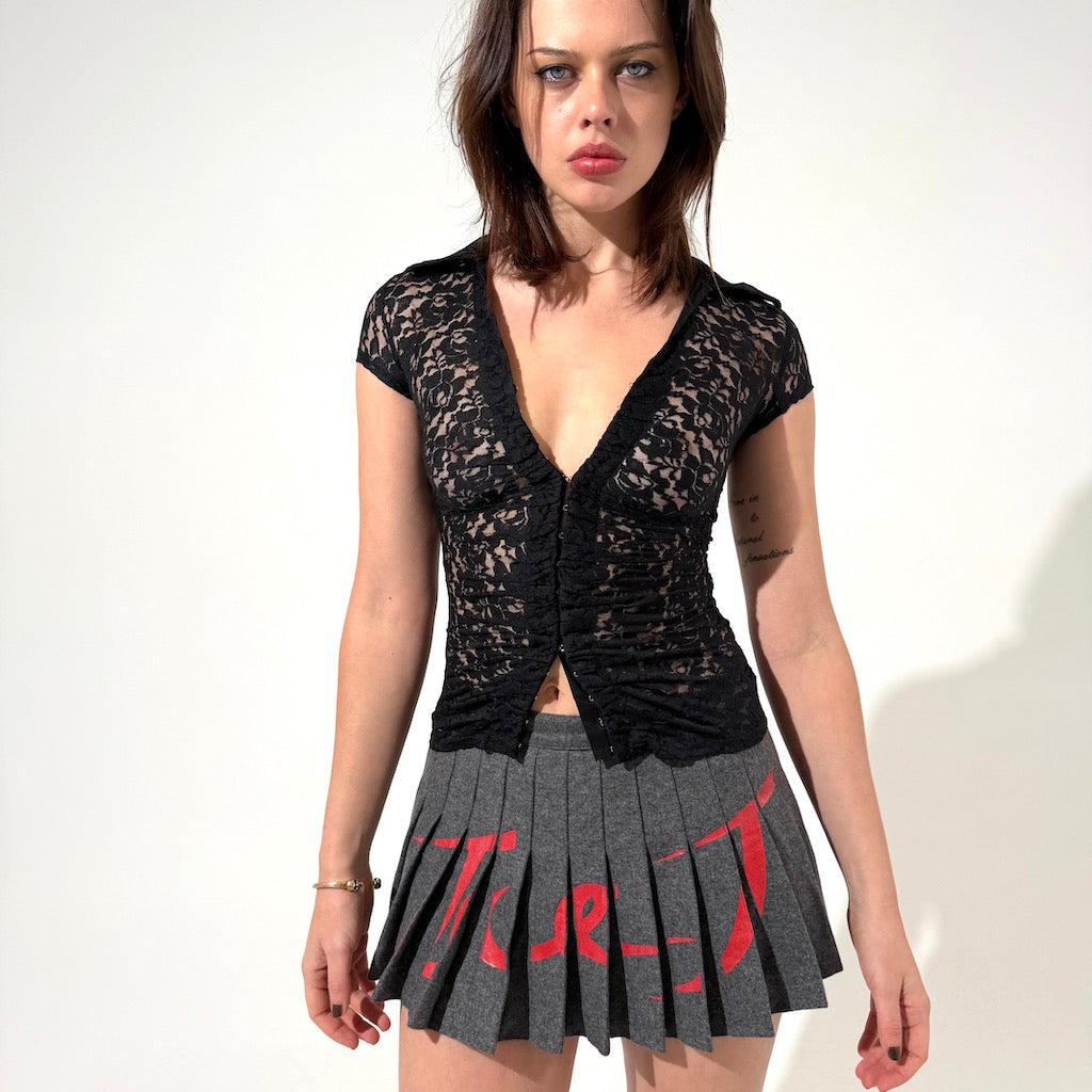 Gothic Lace Hook Blouse