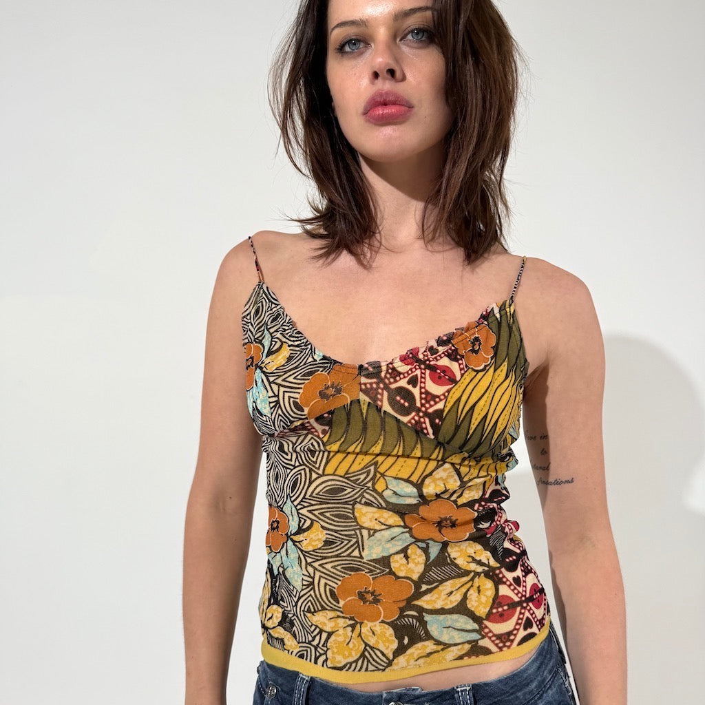Autumn 70's Print Cami